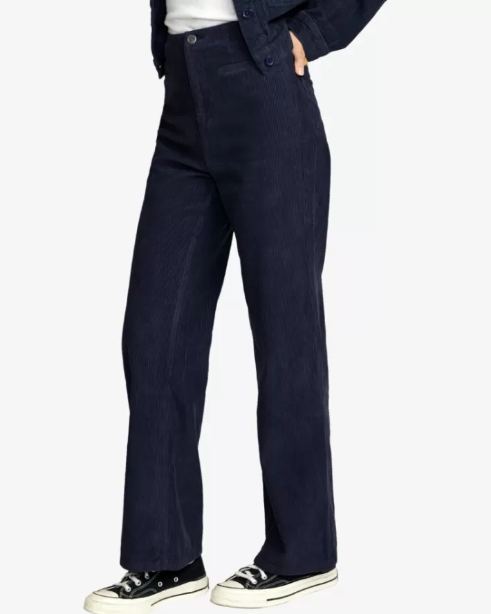 RVCA Calças Sadie Corduroy Feminino | NKVUZT-412<MULHER Calças