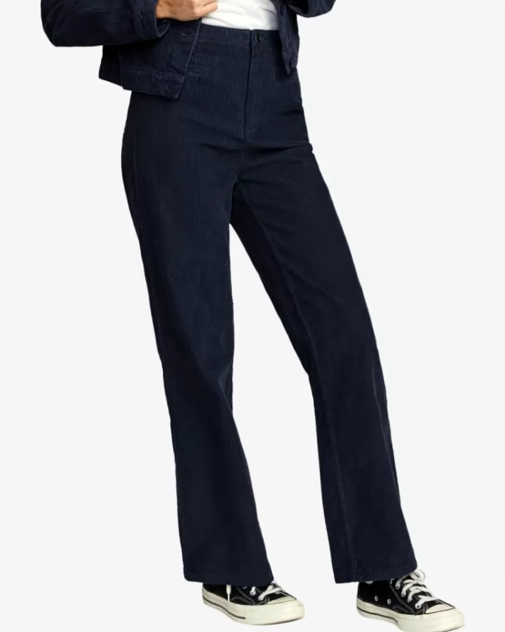 RVCA Calças Sadie Corduroy Feminino | NKVUZT-412<MULHER Calças