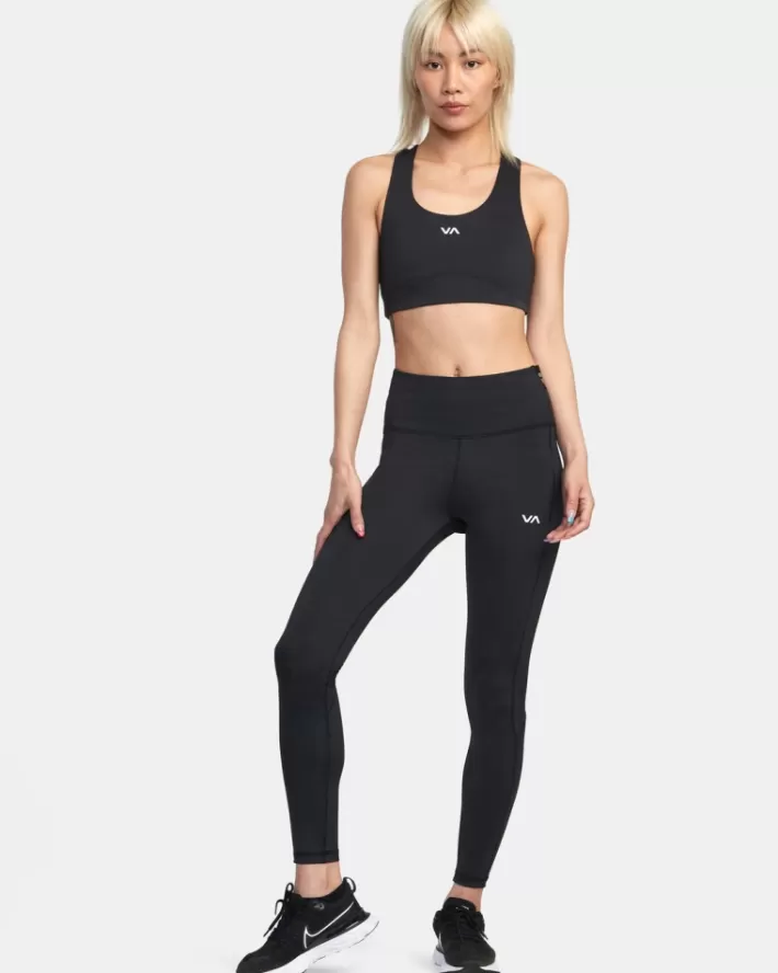 RVCA Calças VA Esportivos Compression Tights Feminino | GHNYJV-032<MULHER Calças