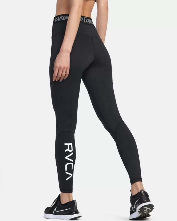 RVCA Calças VA Esportivos Compression Tights Feminino | GHNYJV-032<MULHER Calças