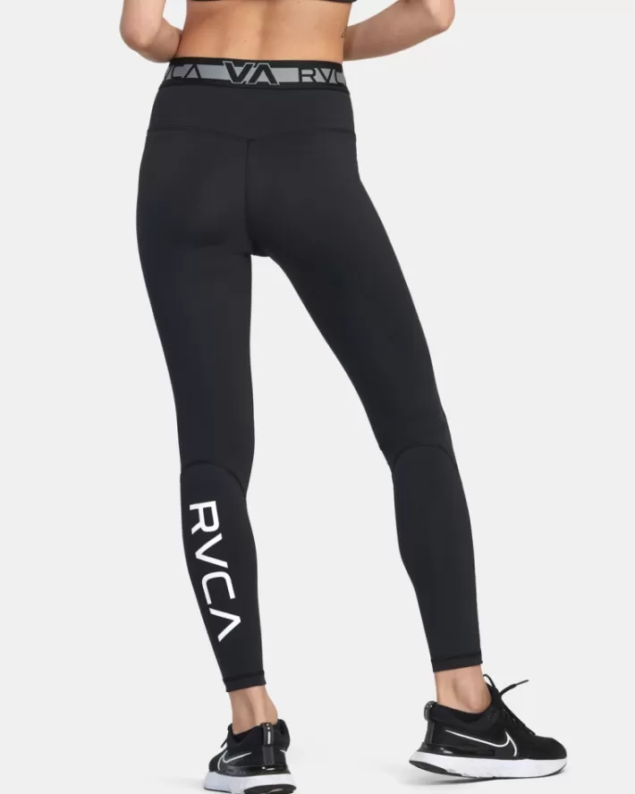 RVCA Calças VA Esportivos Compression Tights Feminino | GHNYJV-032<MULHER Calças