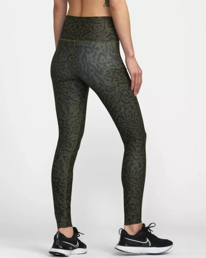 RVCA Calças VA Esportivos Pocket Technical Leggings Feminino | XTZEWP-592<MULHER Calças