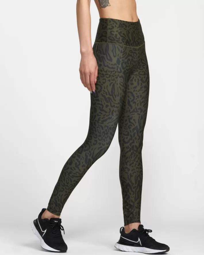 RVCA Calças VA Esportivos Pocket Technical Leggings Feminino | XTZEWP-592<MULHER Calças