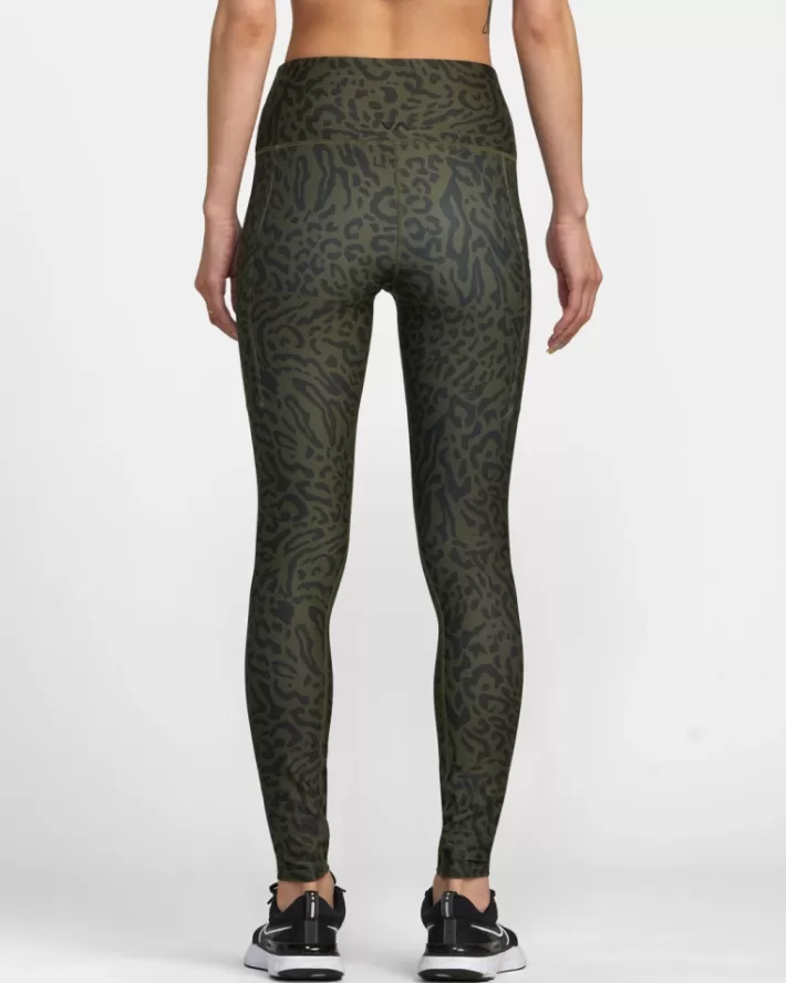 RVCA Calças VA Esportivos Pocket Technical Leggings Feminino | XTZEWP-592<MULHER Calças