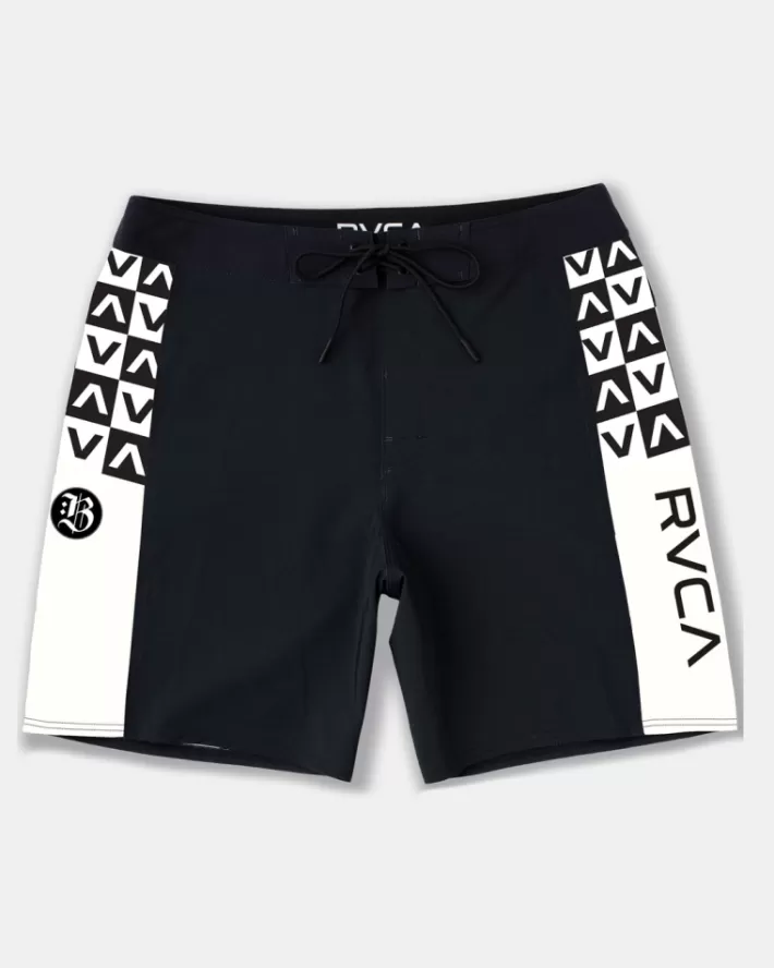 RVCA Calções De Banho Barron Mamiya 19" Elastic Masculino | WSBFIK-796< Calções De Banho