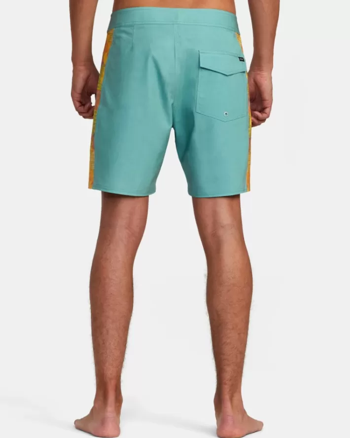 RVCA Calções De Banho Cut Palm 17" Volleys Masculino | ORADFJ-081< Calções De Banho