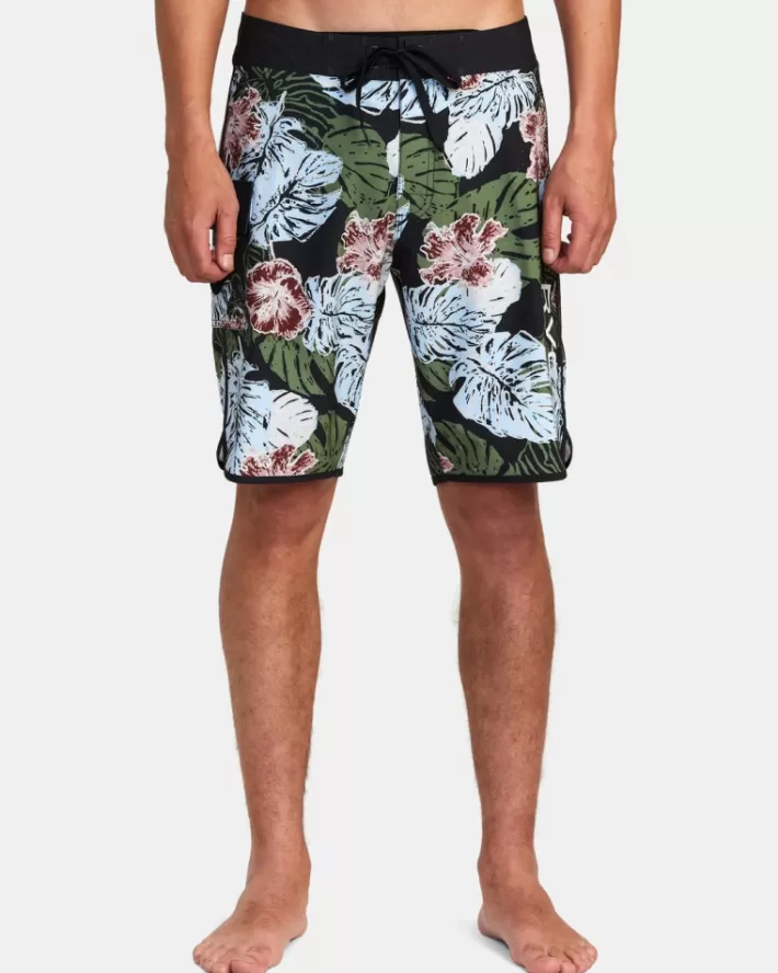 RVCA Calções De Banho Hawaii Monstera 2.0 Eastern 20" Elastic Masculino | EIPWQB-540< Calções De Banho