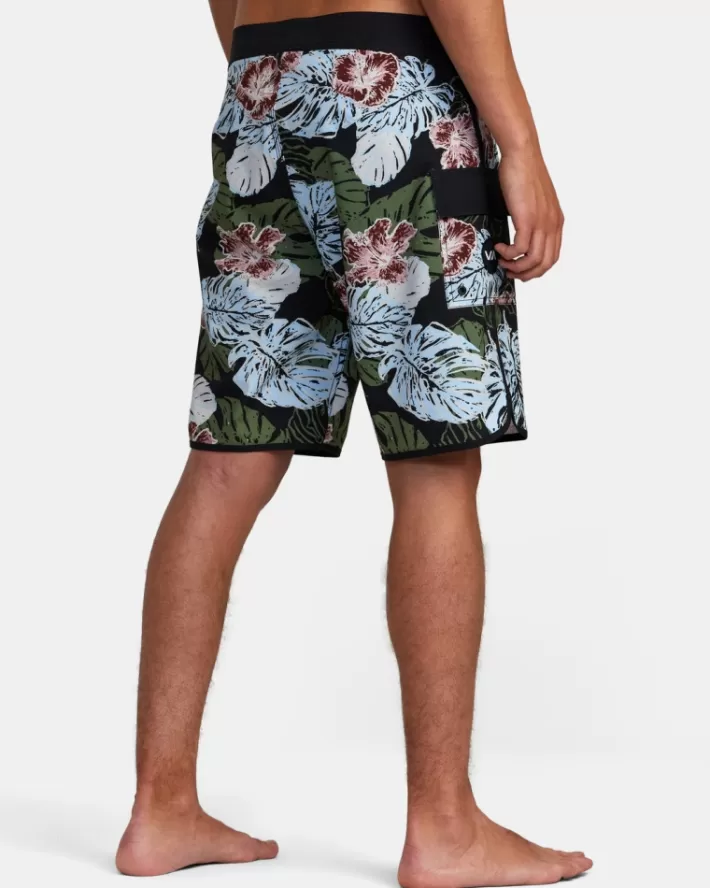 RVCA Calções De Banho Hawaii Monstera 2.0 Eastern 20" Elastic Masculino | EIPWQB-540< Calções De Banho