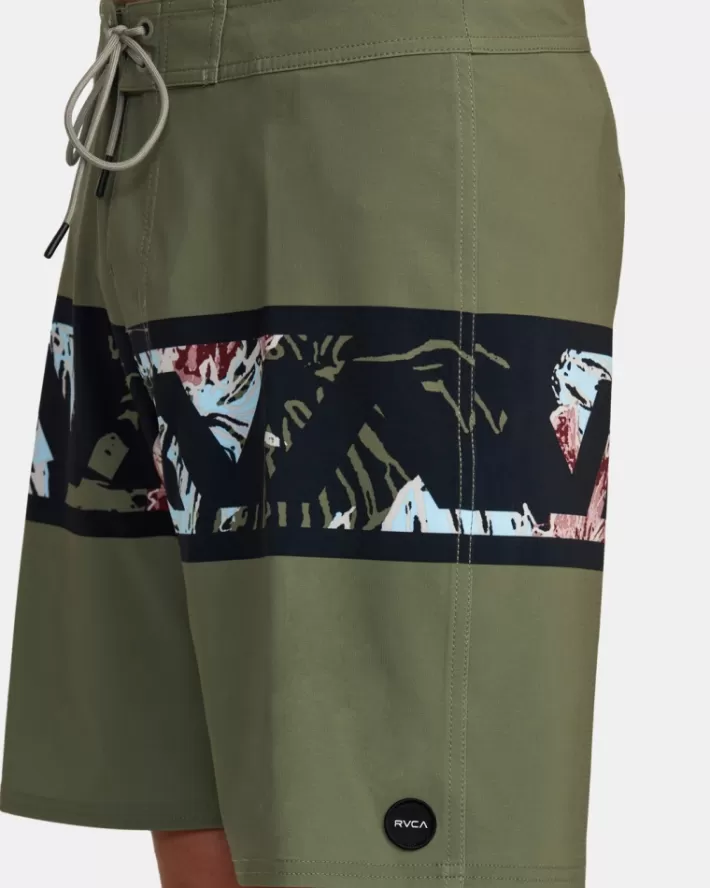 RVCA Calções De Banho Hawaii Monstera 2.0 VA 18" Elastic Masculino | BVHJQY-071< Calções De Banho