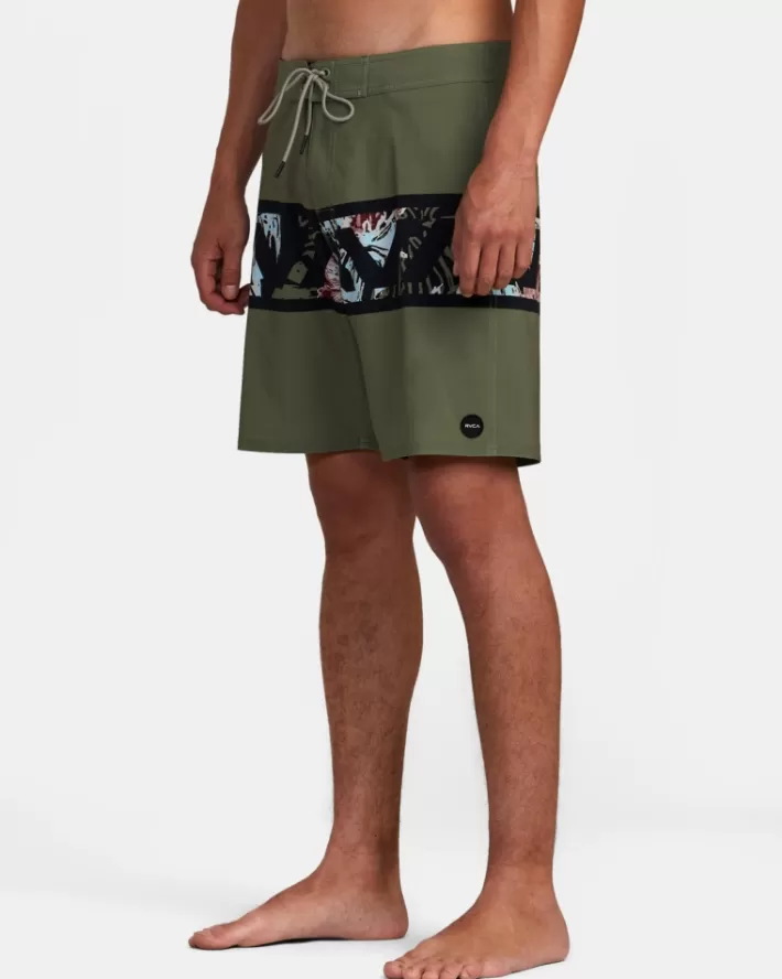 RVCA Calções De Banho Hawaii Monstera 2.0 VA 18" Elastic Masculino | BVHJQY-071< Calções De Banho