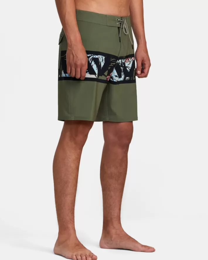 RVCA Calções De Banho Hawaii Monstera 2.0 VA 18" Elastic Masculino | BVHJQY-071< Calções De Banho