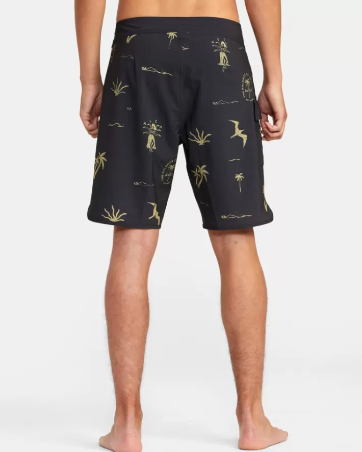 RVCA Calções De Banho Hula Hands Eastern 20" Masculino | RUNQJY-361< Calções De Banho