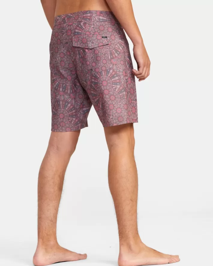 RVCA Calções De Banho Kelsey Brookes Psilocin 18" Masculino | NJRMOG-085< Calções De Banho