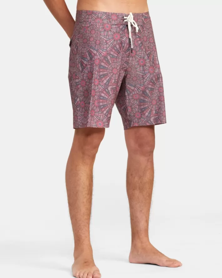 RVCA Calções De Banho Kelsey Brookes Psilocin 18" Masculino | NJRMOG-085< Calções De Banho