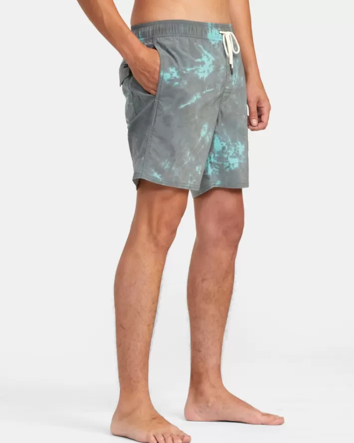 RVCA Calções De Banho Manic Elastic 17" Masculino | VUZNRC-827< Calções De Banho