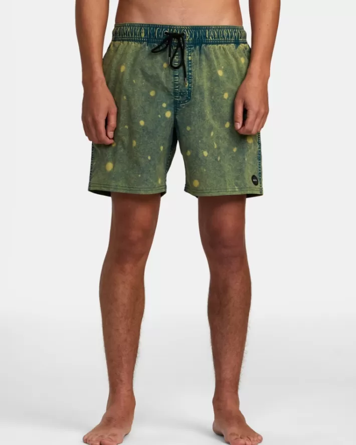 RVCA Calções De Banho Manic Tie-Dyed Elastic 17" Masculino | EATNUC-962< Calções De Banho