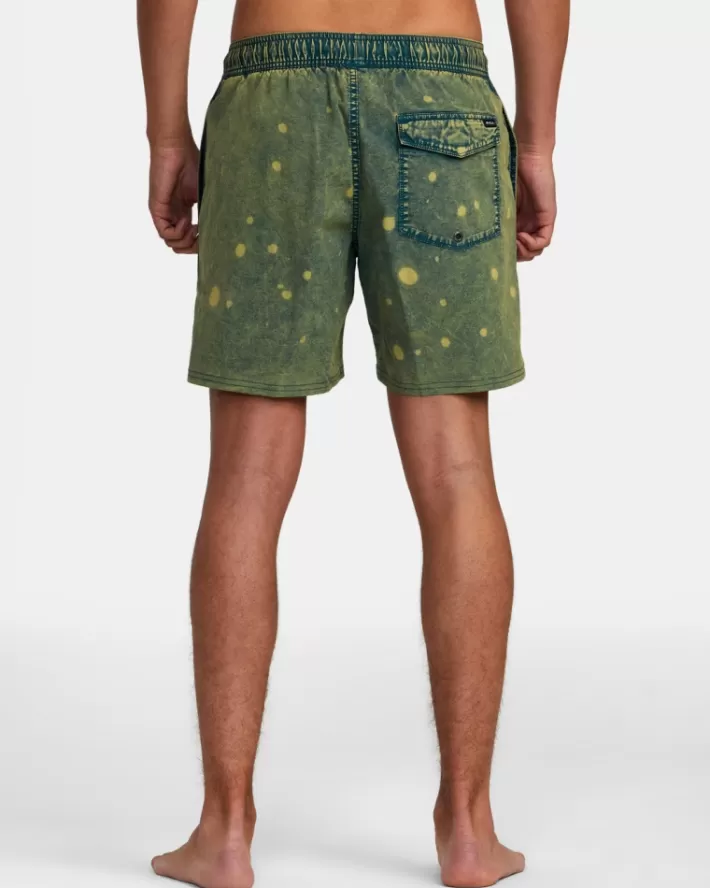 RVCA Calções De Banho Manic Tie-Dyed Elastic 17" Masculino | EATNUC-962< Calções De Banho