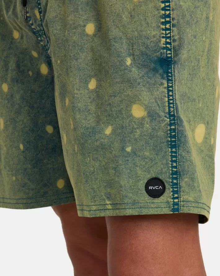 RVCA Calções De Banho Manic Tie-Dyed Elastic 17" Masculino | EATNUC-962< Calções De Banho