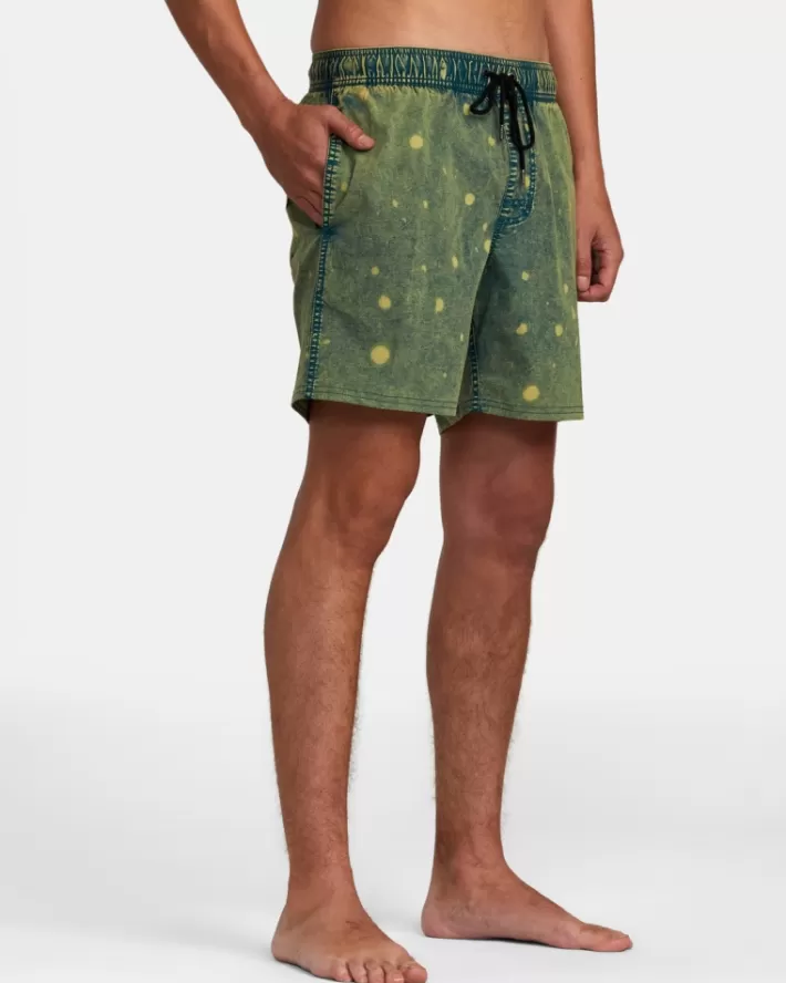 RVCA Calções De Banho Manic Tie-Dyed Elastic 17" Masculino | EATNUC-962< Calções De Banho