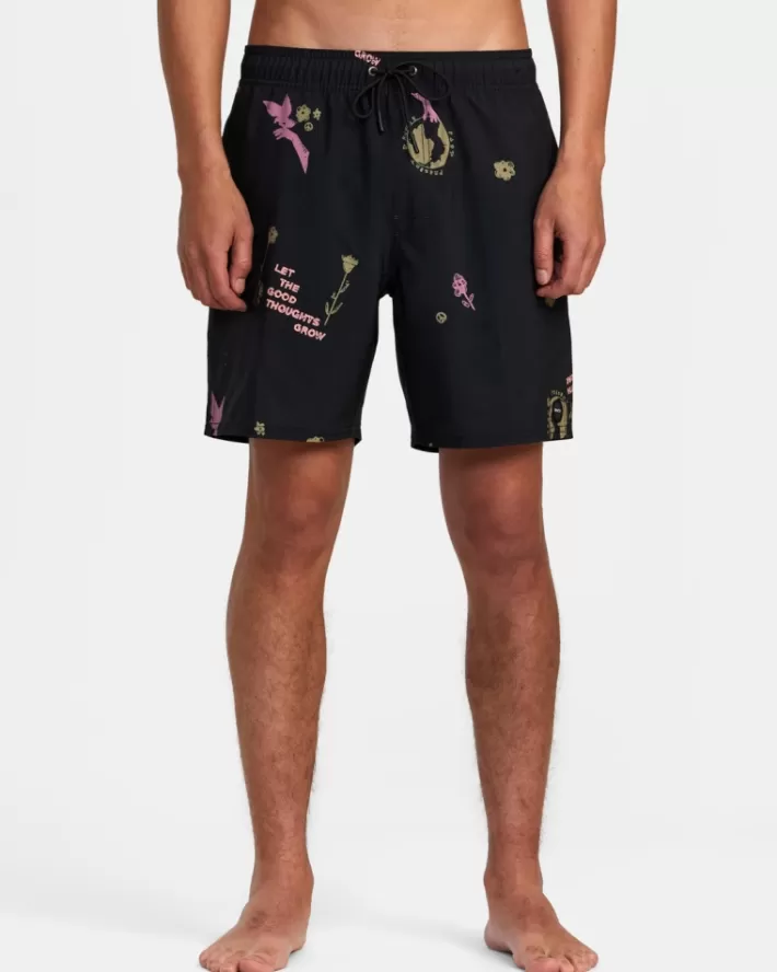 RVCA Calções De Banho VA Pigment Elastic 17” Masculino | BILPHO-381< Calções De Banho