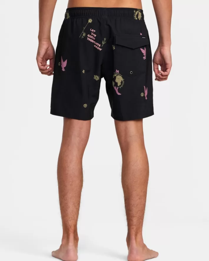 RVCA Calções De Banho VA Pigment Elastic 17” Masculino | BILPHO-381< Calções De Banho
