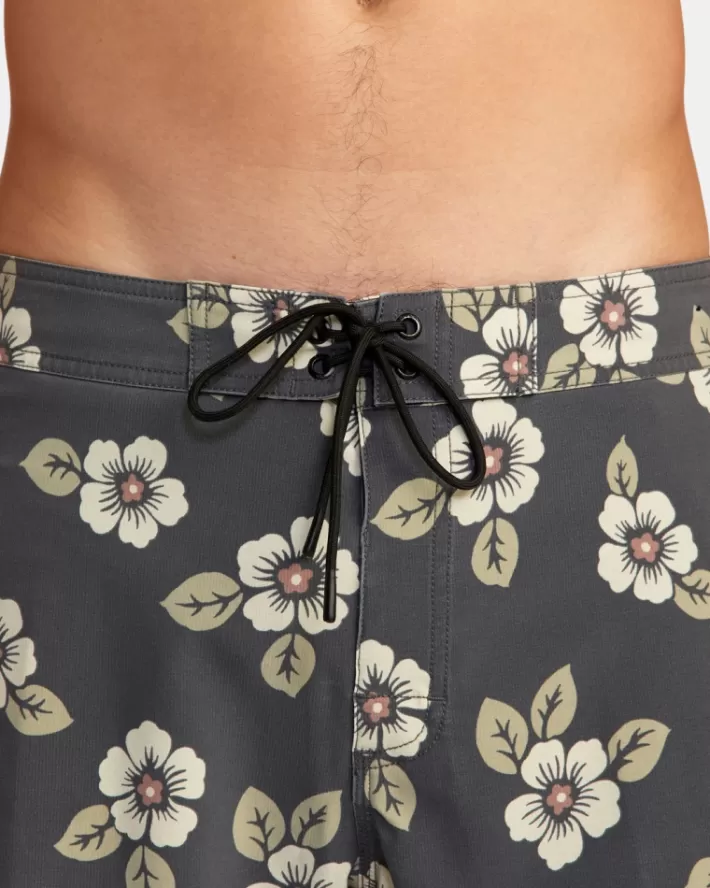 RVCA Calções De Banho VA Pigment Print 18" Masculino | HGJQBF-856< Calções De Banho