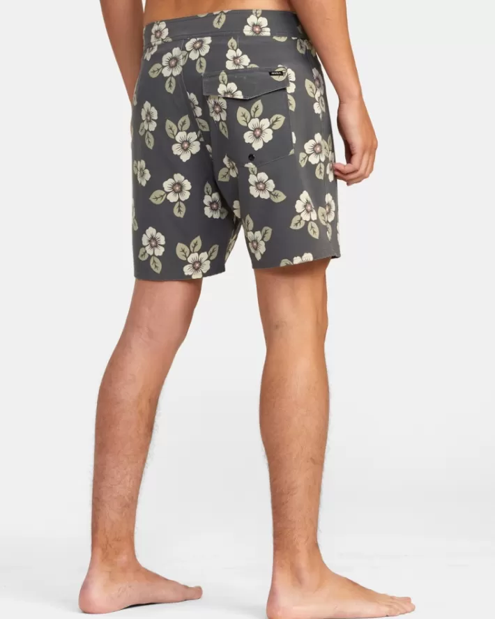RVCA Calções De Banho VA Pigment Print 18" Masculino | HGJQBF-856< Calções De Banho