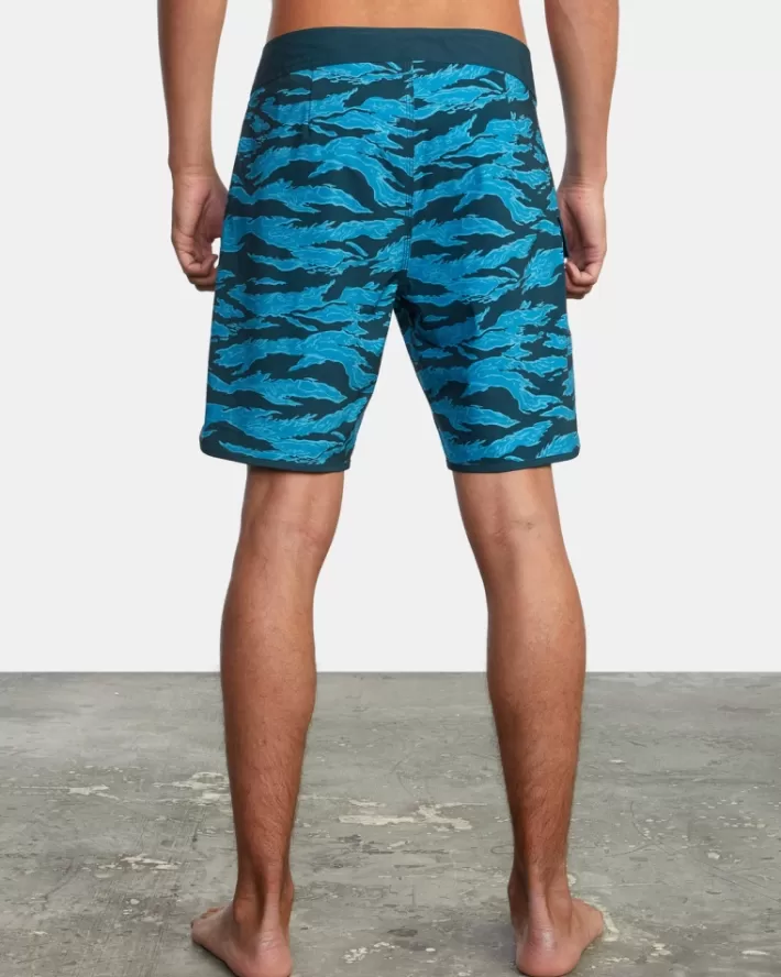 RVCA Calções De Banho Zak Noyle Eastern 18” Masculino | XBLJRU-072< Calções De Banho