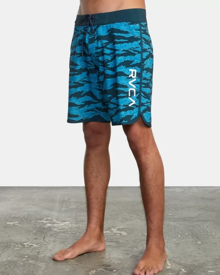 RVCA Calções De Banho Zak Noyle Eastern 18” Masculino | XBLJRU-072< Calções De Banho
