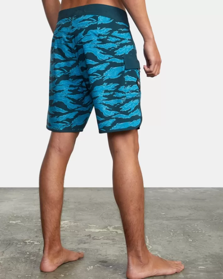 RVCA Calções De Banho Zak Noyle Eastern 18” Masculino | XBLJRU-072< Calções De Banho