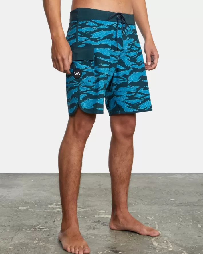 RVCA Calções De Banho Zak Noyle Eastern 18” Masculino | XBLJRU-072< Calções De Banho