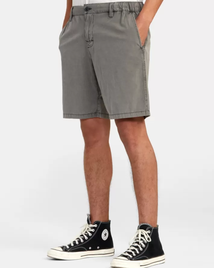 RVCA Calções All Time Rinsed Coastal Híbrido 19” Masculino | COXBQI-419< Calções