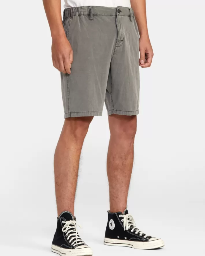 RVCA Calções All Time Rinsed Coastal Híbrido 19” Masculino | COXBQI-419< Calções