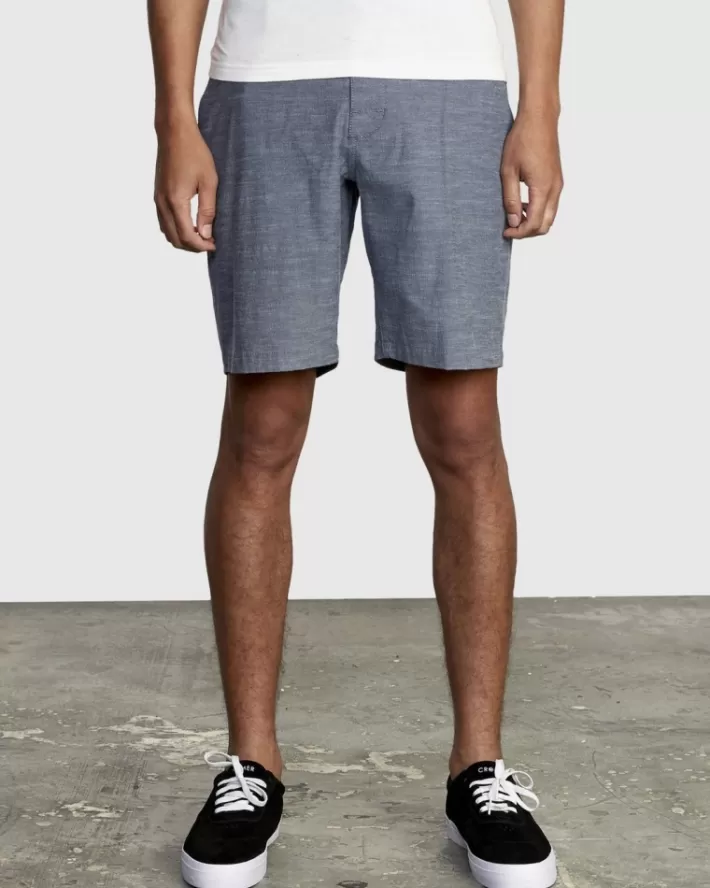 RVCA Calções All Time Solid Coastal Híbrido 19” Masculino | SXFQME-725< Calções
