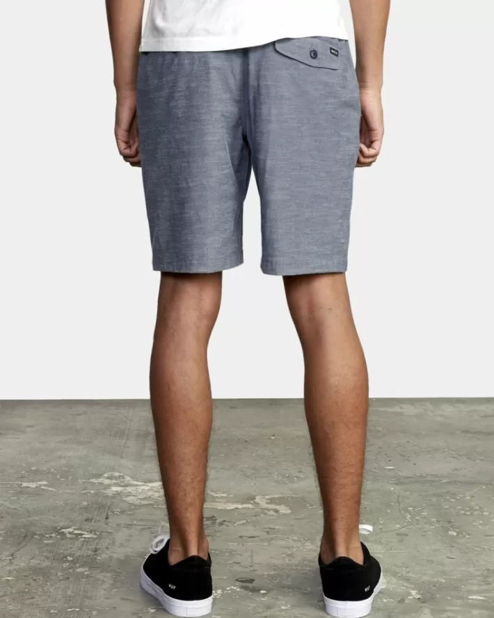 RVCA Calções All Time Solid Coastal Híbrido 19” Masculino | SXFQME-725< Calções