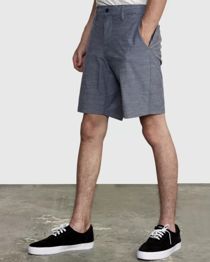 RVCA Calções All Time Solid Coastal Híbrido 19” Masculino | SXFQME-725< Calções
