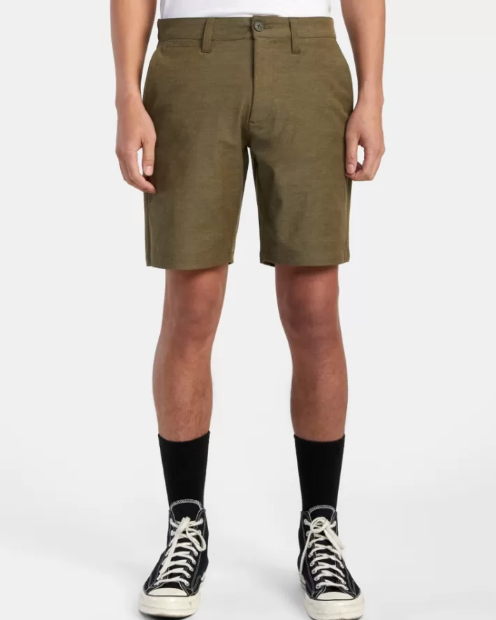 RVCA Calções Back In Híbrido 19" Masculino | PZDSJF-460< Calções