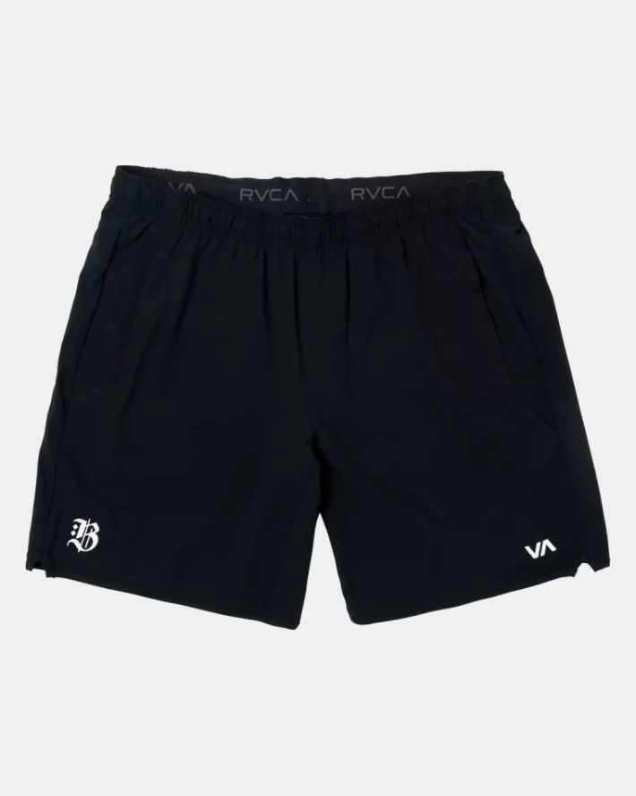 RVCA Calções Barron Mamiya Yogger Stretch 17" Performance Masculino | MLSPRC-746< Calções