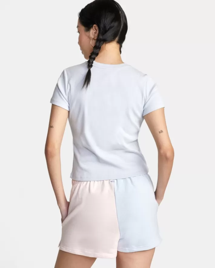 RVCA Calções Color Block Sweatshorts Feminino | LJVYOZ-701<MULHER Calções