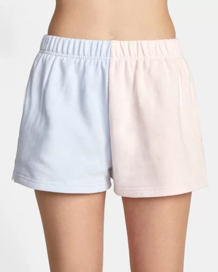 RVCA Calções Color Block Sweatshorts Feminino | LJVYOZ-701<MULHER Calções