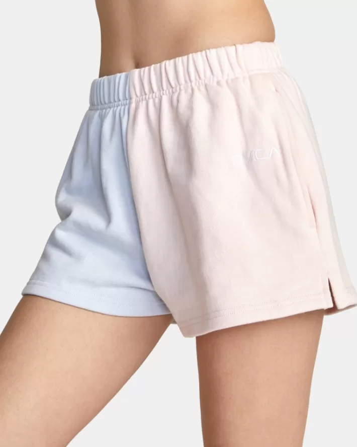 RVCA Calções Color Block Sweatshorts Feminino | LJVYOZ-701<MULHER Calções