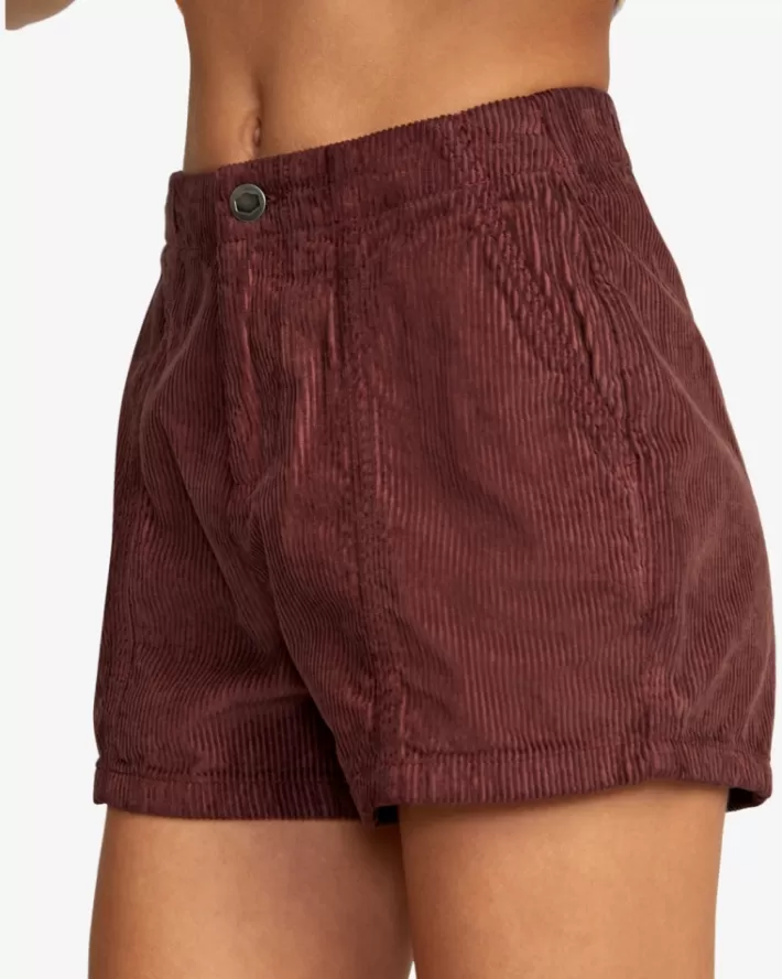 RVCA Calções Daylight Corduroy Feminino | QBWCTA-510<MULHER Calções