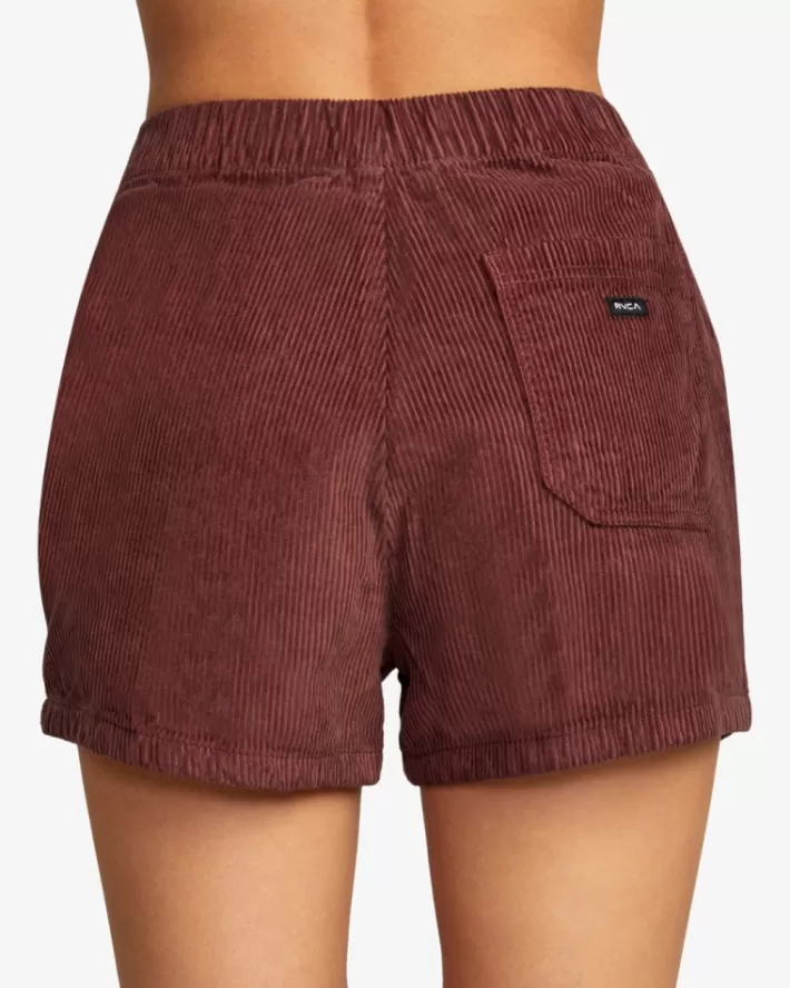 RVCA Calções Daylight Corduroy Feminino | QBWCTA-510<MULHER Calções