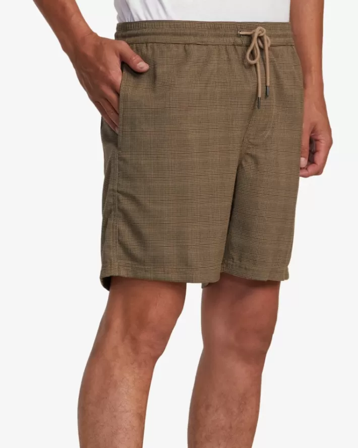 RVCA Calções Escape Suiting Elastic Walkshorts 17" Masculino | MLHXKS-942< Calções