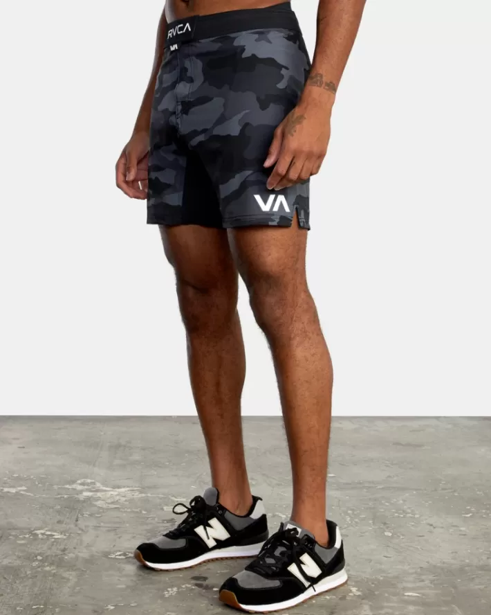 RVCA Calções Fight Scrapper Elastic Walkshorts 15" Masculino | PFUGQN-923< Calções