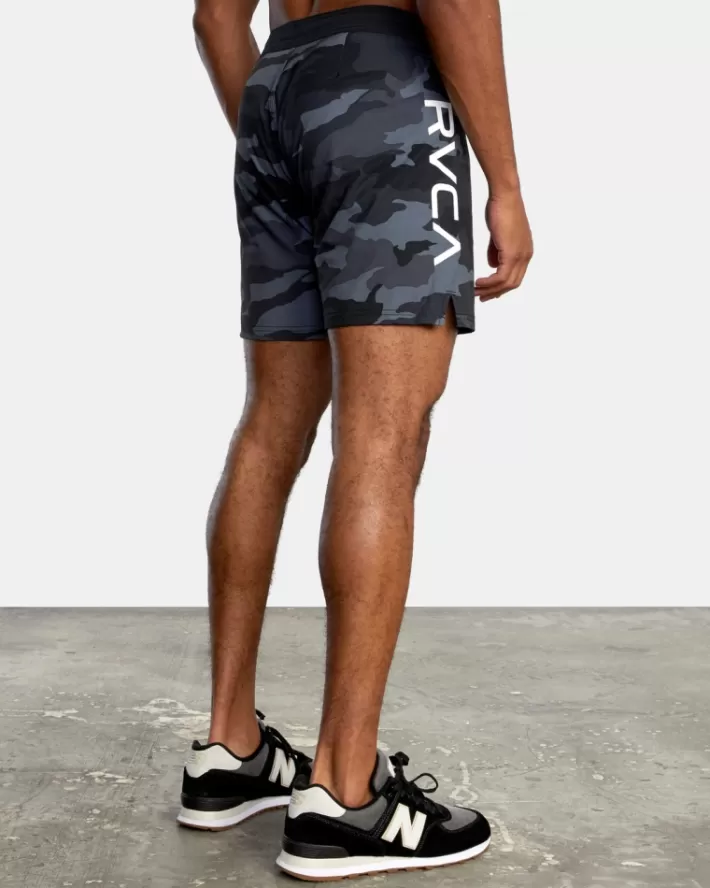 RVCA Calções Fight Scrapper Elastic Walkshorts 15" Masculino | PFUGQN-923< Calções