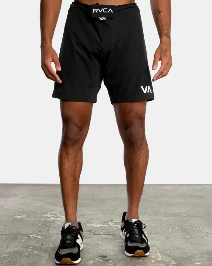 RVCA Calções Fight Scrapper Elastic Walkshorts 15" Masculino | RWVZCY-793< Calções
