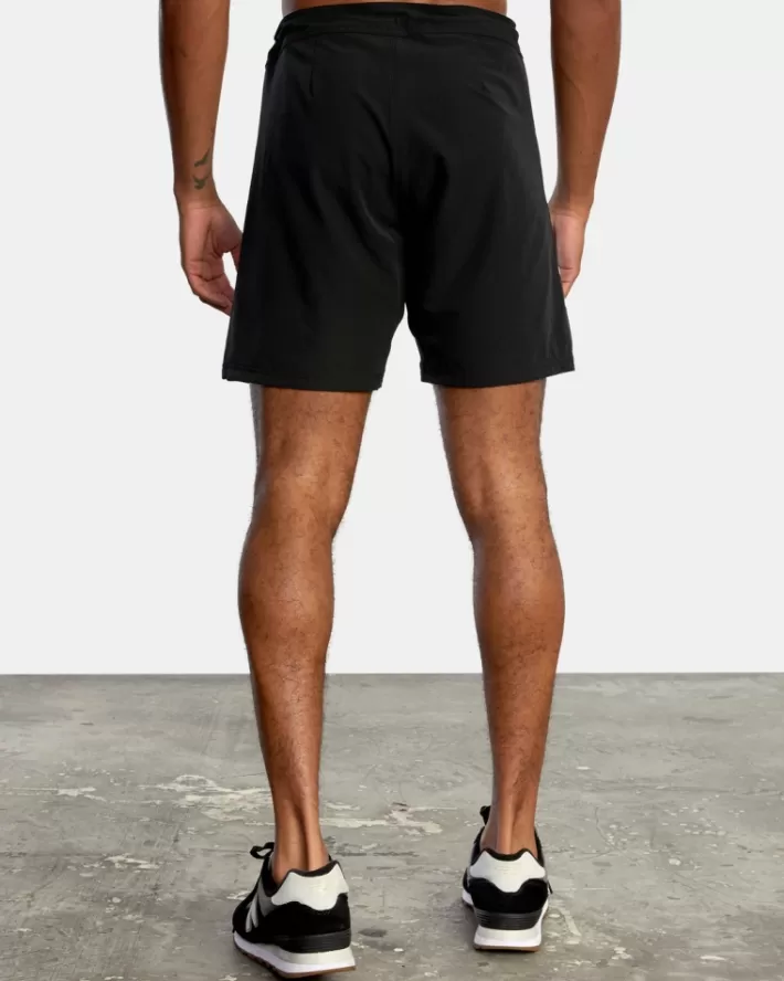 RVCA Calções Fight Scrapper Elastic Walkshorts 15" Masculino | RWVZCY-793< Calções
