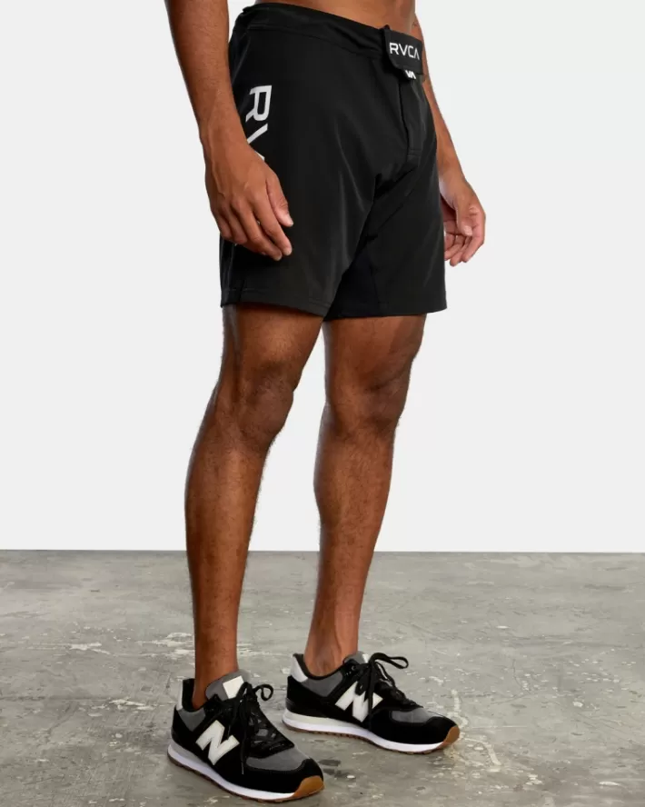 RVCA Calções Fight Scrapper Elastic Walkshorts 15" Masculino | RWVZCY-793< Calções