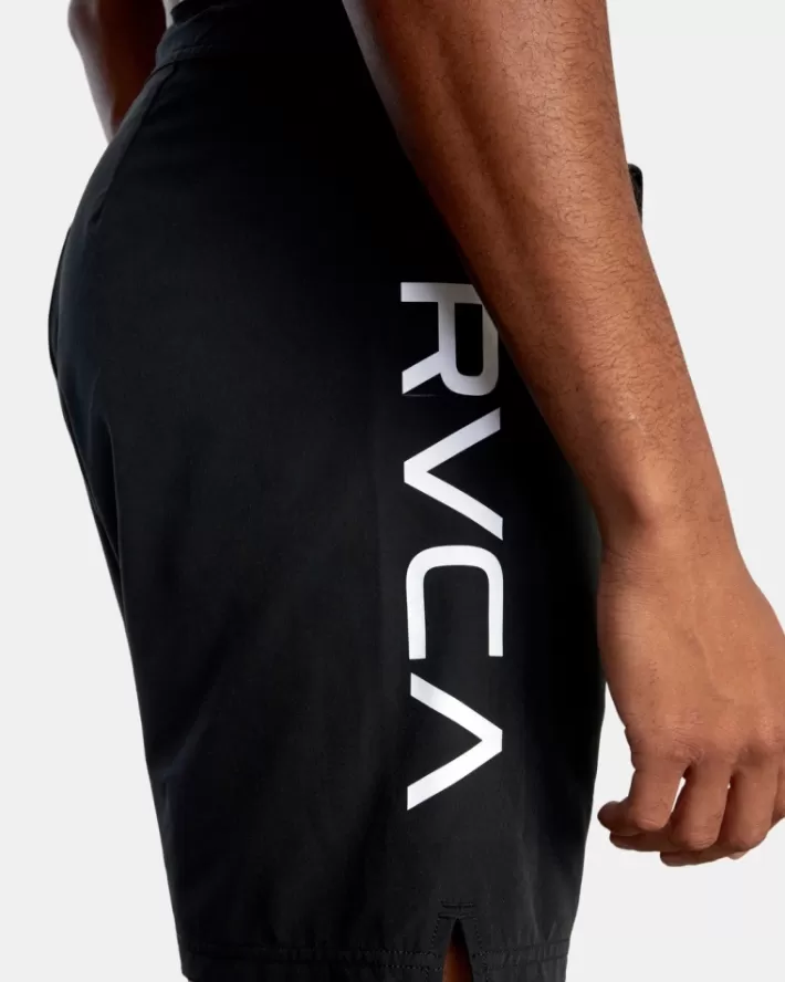 RVCA Calções Fight Scrapper Elastic Walkshorts 15" Masculino | RWVZCY-793< Calções